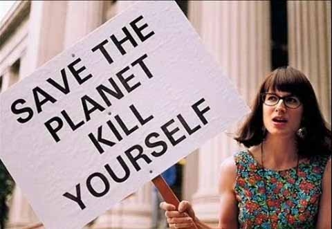 kill yourself, save the planet