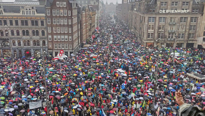 klimaatmars in Amsterdam, 10 maart 2019